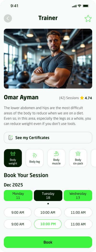 FitOnCall App Mockup 1